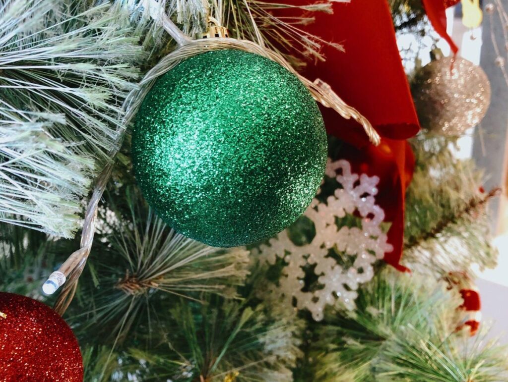 Add Sparkle with Glass Christmas Ornaments